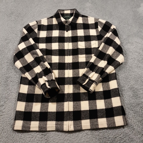Lauren Ralph Lauren Other - Lauren Ralph‎ Lauren Pure Wool Full Zip Shirt Jacket Shacket Coat Womens Medium